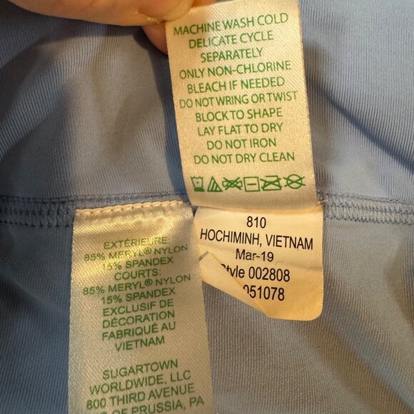 Lilly Pulitzer Luxletic Fionna Skort Skirt Pink Blue Lined Athletic Size M - Picture 7 of 11